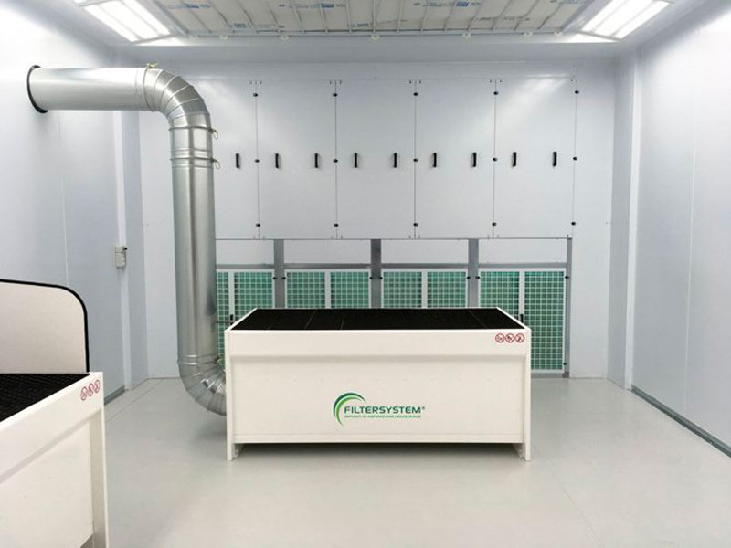 Impianto di aspirazione ATEX per polveri di carbonio
